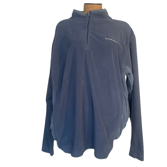 Columbia women’s 1/4 zip fleece 2 shades of blue size XXL - Picture 1 of 6